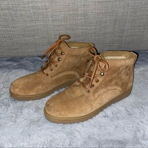 Worn twice Ugg short lace boots